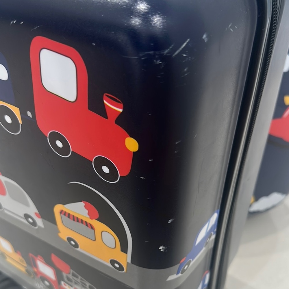 Kids Toy Vehicle Suitcase Set - Blue - Picture 3 of 7